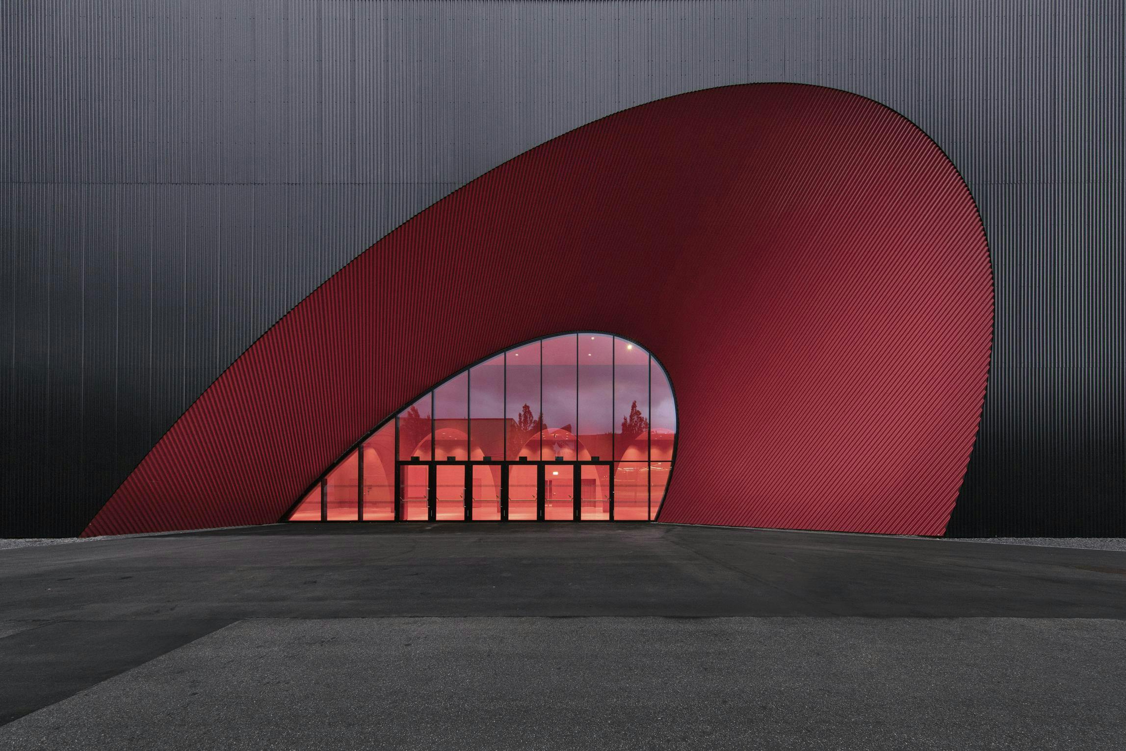 Architekturfoto vom Eingang zur Halle 10. © Messe Dornbirn